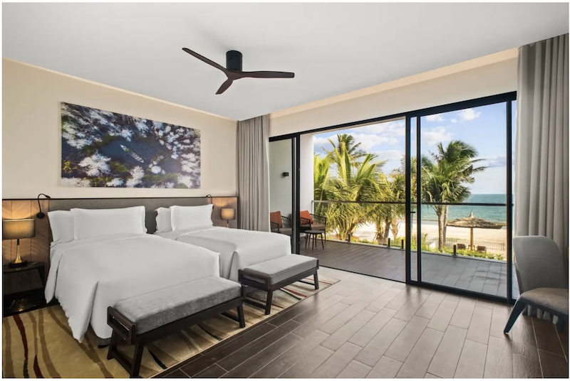 Villa rộng rãi với tầm nhìn trực diện biển tạo nên kỳ nghỉ riêng tư và thư giãn | Nguồn: Angsana Hồ Tràm